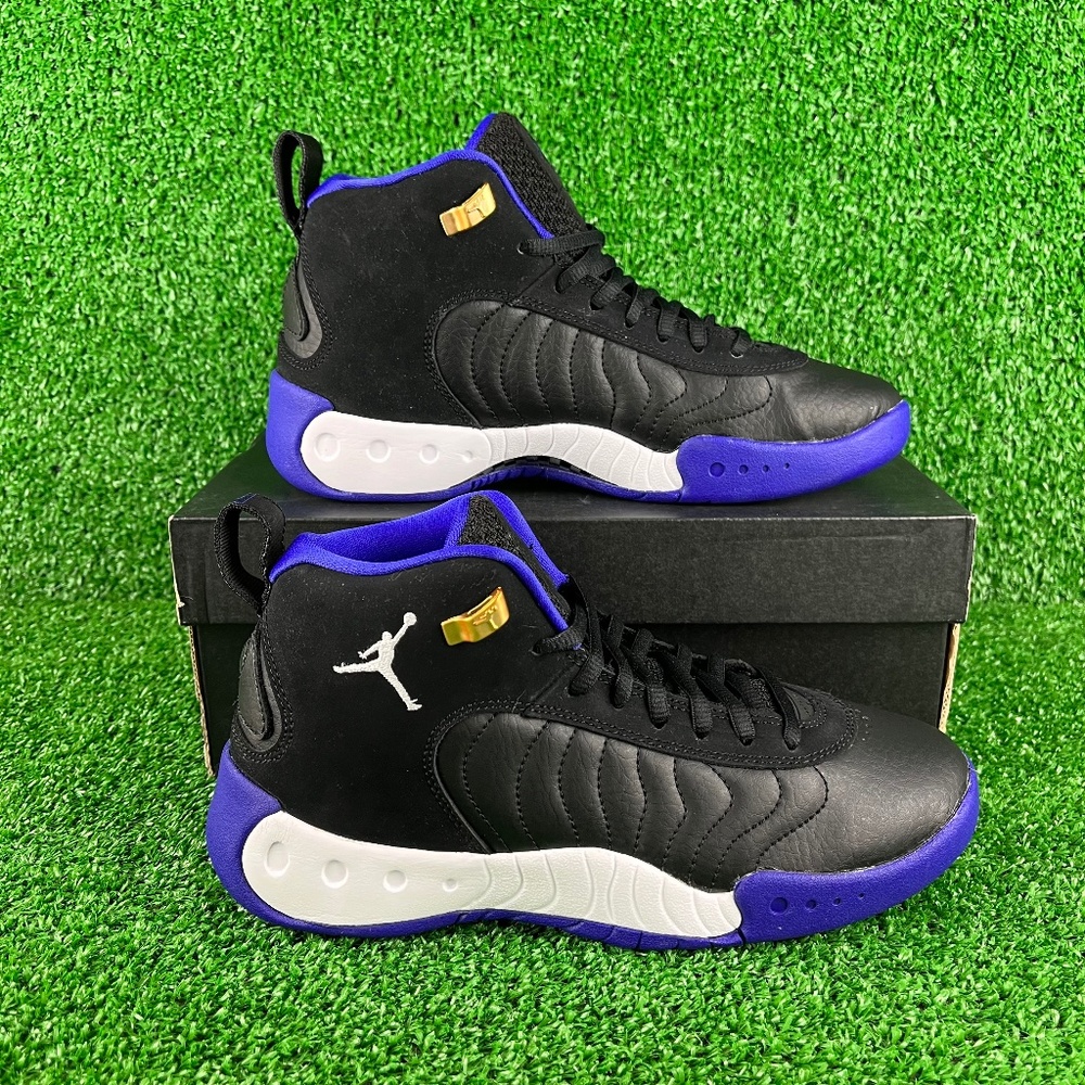 NEW Jordan Jumpman Pro Black White Concord GS Sneakers